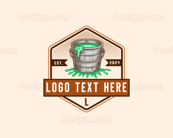 Paint Bucket Renovation Logo