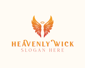 Halo Wings Archangel logo design