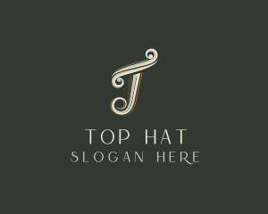 Greek Style Shop Letter T logo design