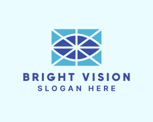 Geometric Eye Vision logo design