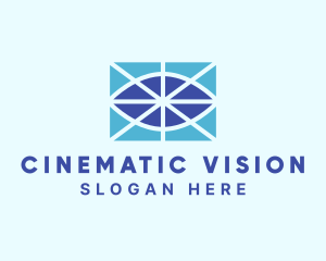 Geometric Eye Vision logo design