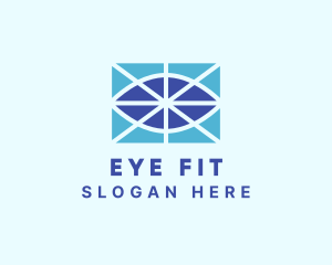 Geometric Eye Vision logo design