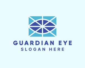 Geometric Eye Vision logo design