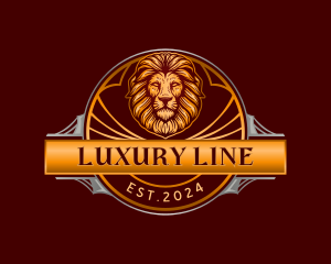 Luxury Lion King logo design