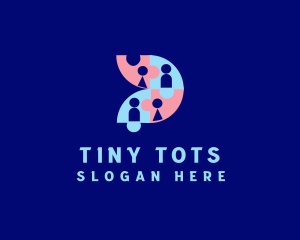 Nursery Toddler Puzzle  logo design