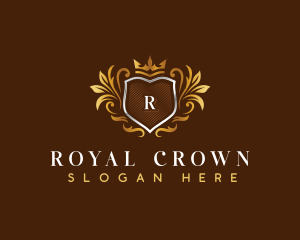 Royal Crown Shield Boutique logo design