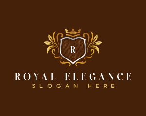 Royal Crown Shield Boutique logo design