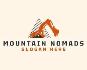 Mountain Excavator Machinery logo design