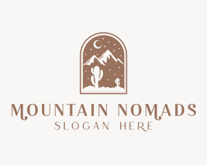 Desert Mountain Cactus logo design