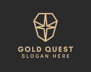 Gold Crystal Sparkle logo design