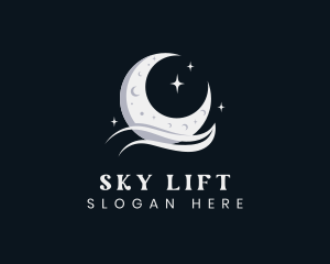 Lunar Moon Star logo design