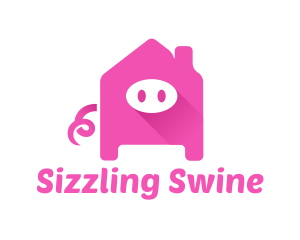 Pink Pig House logo design