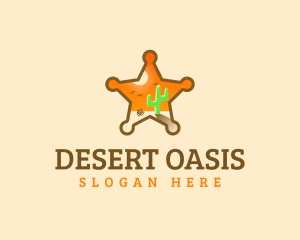 Sheriff Badge Desert logo
