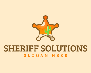 Sheriff Badge Desert logo