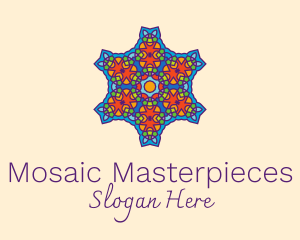 Intricate Kaleidoscope Star logo design