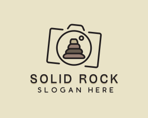 Camera Rock Formation logo design