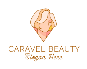 Beauty Cosmetics Lady  logo design