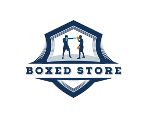 Boxing Athlete Tournament logo design