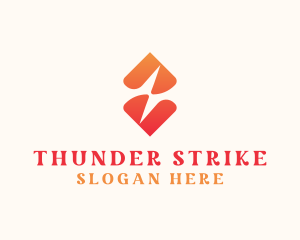 Modern Thunder Bolt  logo design