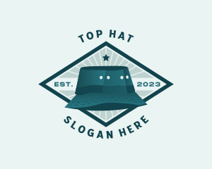 Bucket Hat Fashion Apparel logo design