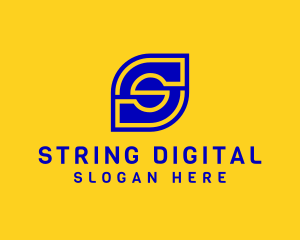 Digital Technology Letter S  logo design