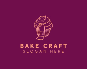 Cupcake Home Door logo design