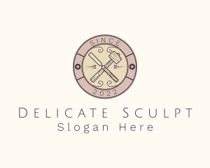 Woodworking Sculpting Tools logo design