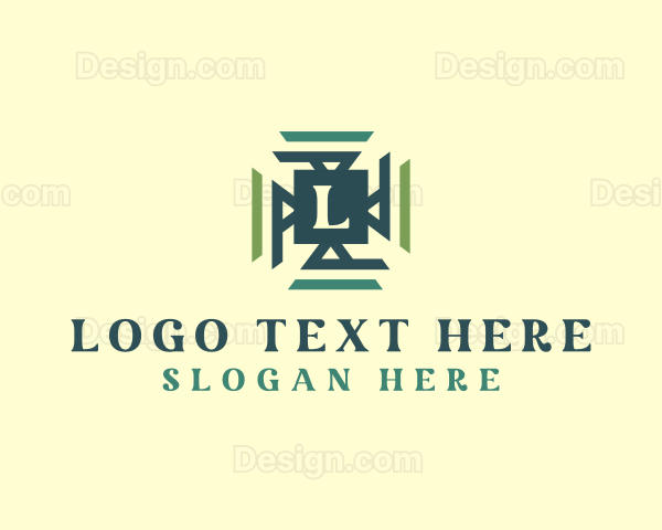 Geometric Tile Letter Logo