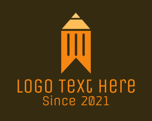 Orange Pencil Bookmark logo