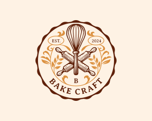 Bake Whisk Bakery logo design