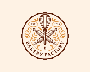 Bake Whisk Bakery logo design