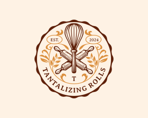 Bake Whisk Bakery logo design