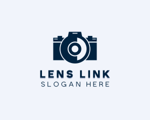 DSLR Camera Lens logo design