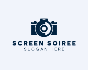 DSLR Camera Lens logo design