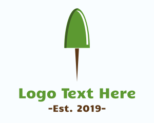 Tree - Push Pin Tree logo design