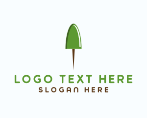 Eco Push Pin  Logo