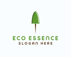 Eco Push Pin  logo design