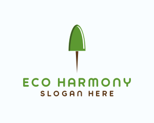 Eco Push Pin  logo design