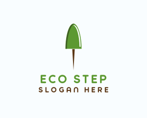 Eco Push Pin  logo design