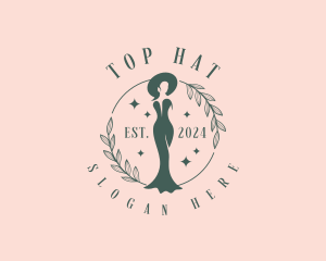 Fashion Wreath Dress logo design