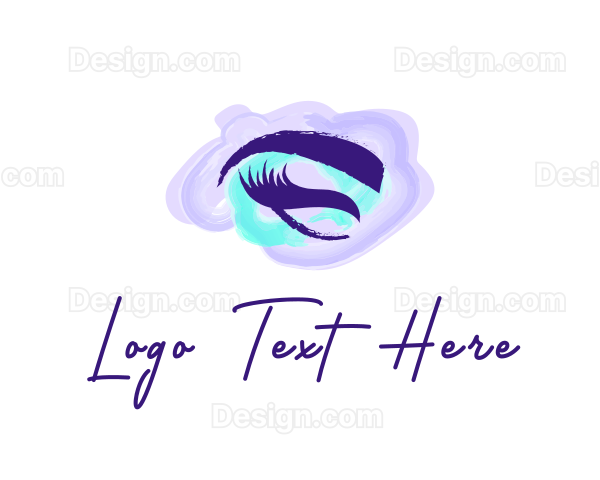 Feminine Eyelashes Cosmetics Logo