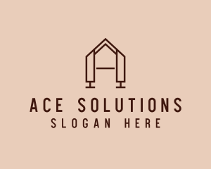 Home Builder Letter A logo design