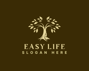 Environment Wellness Tree  logo design