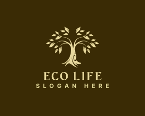 Environment Wellness Tree  logo design