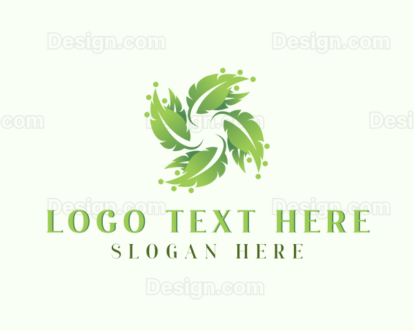 Natural Agriculture Leaf Plant Logo