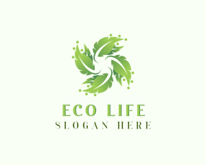 Natural Agriculture Leaf Plant logo design