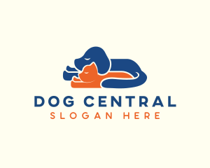 Dog Cat Veterinary logo design