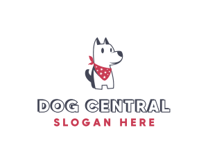 Pet Dog Scarf logo design