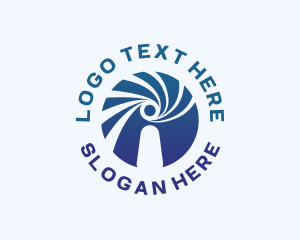 Cyclone Eye Letter I Logo