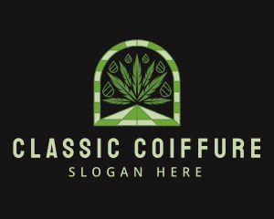 Herbal Marijuana Oil logo design